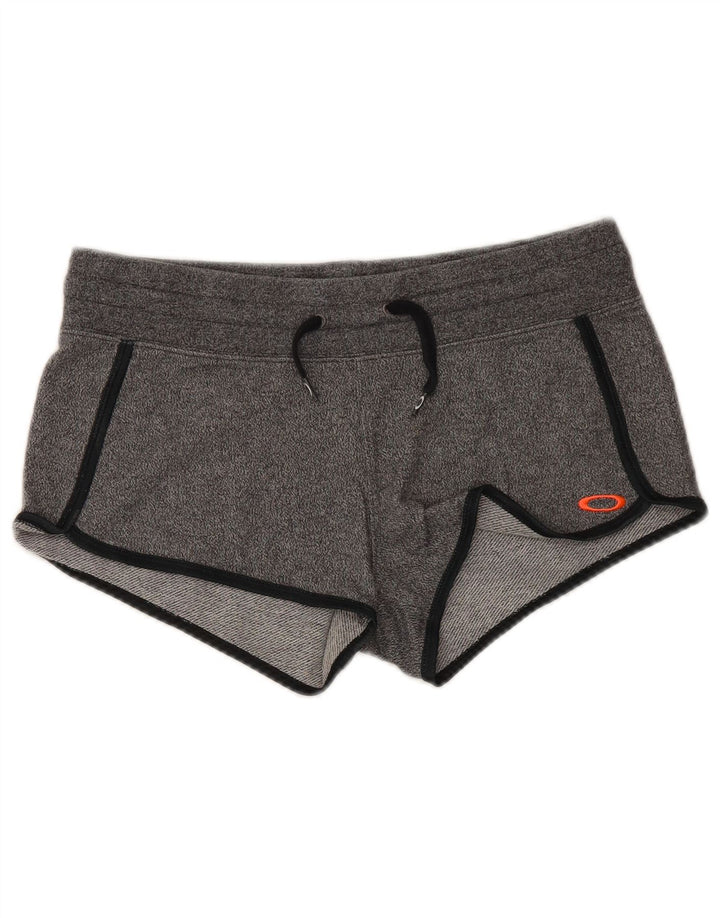 Vintage mujer pantalones cortos deportivos Reino Unido 14 gris medio moteado