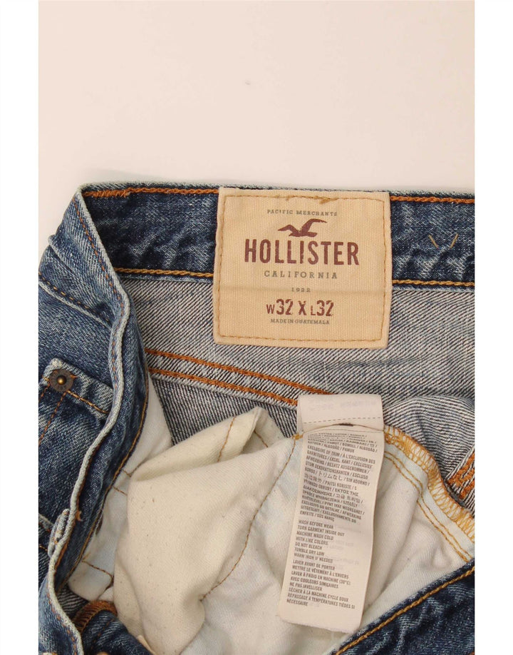 Vaqueros Hollister Hombre Slim W32 L32 Algodón Azul