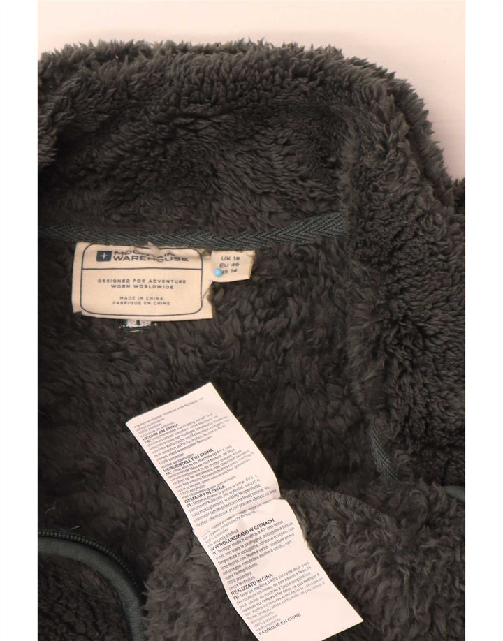 Jersey polar con cremallera y cuello para mujer de Mountain Warehouse UK 40 XL Poliéster gris