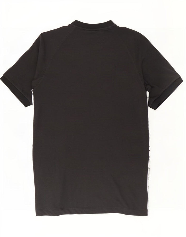 Adidas Hombre Camiseta Gráfica Top Small Negro Colorblock Poliéster