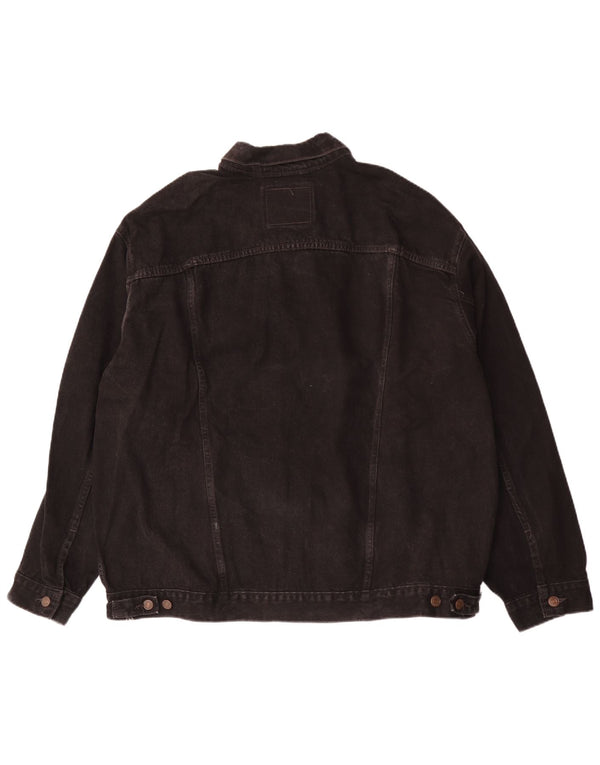 Levi's Chaqueta vaquera holgada para hombre UK 44 2XL Algodón negro
