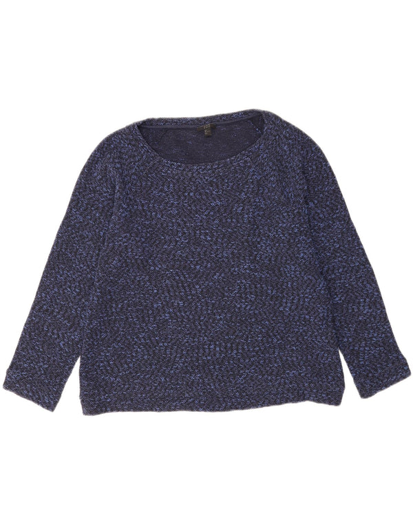Cos - Jersey extragrande con cuello barco para mujer, talla 40, talla grande, color azul marino