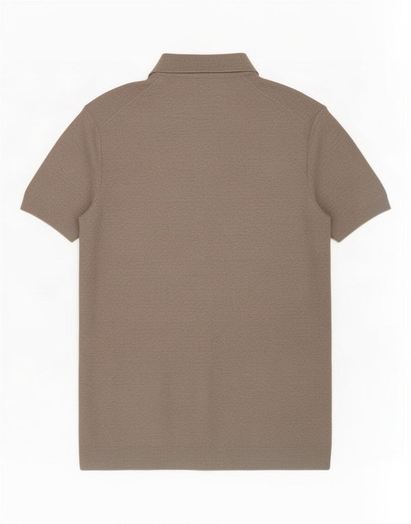Polo Massimo Dutti Hombre Grande Gris Algodón