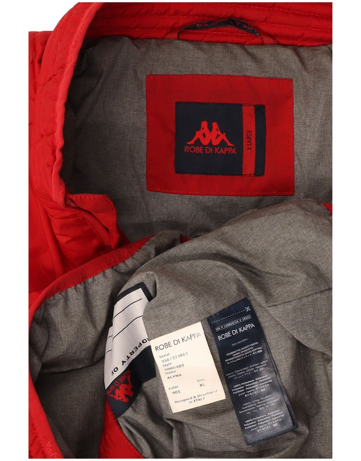KAPPA Chaqueta Acolchada Mujer ES 40 XL Poliéster Rojo
