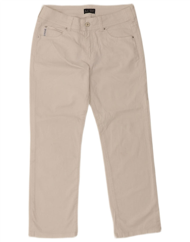 Vaqueros Armani Jeans Mujer Rectos W29 L27 Blanco