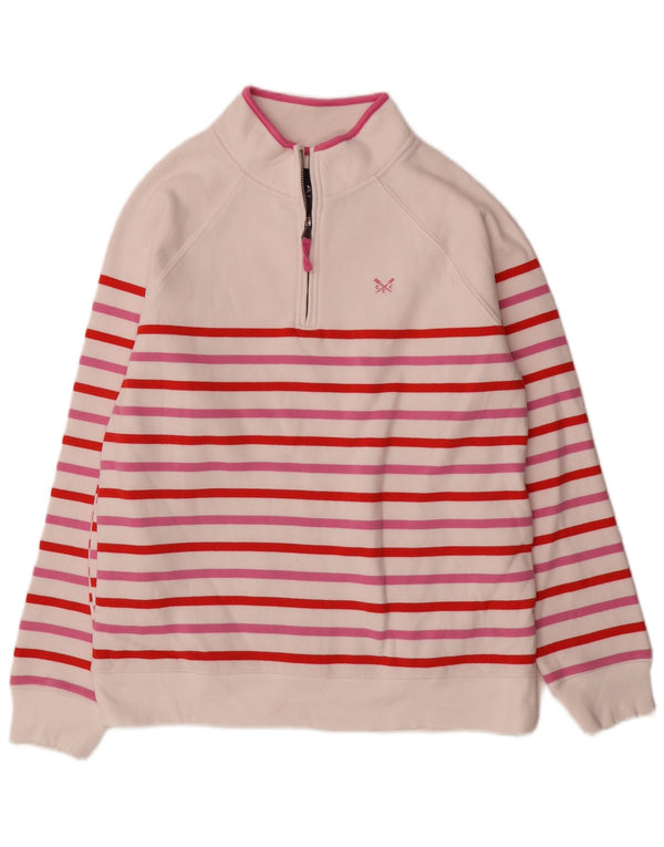 Crew Clothing Sudadera para mujer Jumper UK 12 Mediano Rayas multicolores