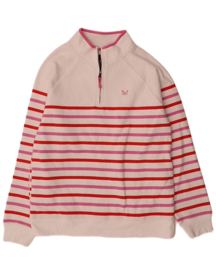 Crew Clothing Sudadera para mujer Jumper UK 12 Mediano Rayas multicolores