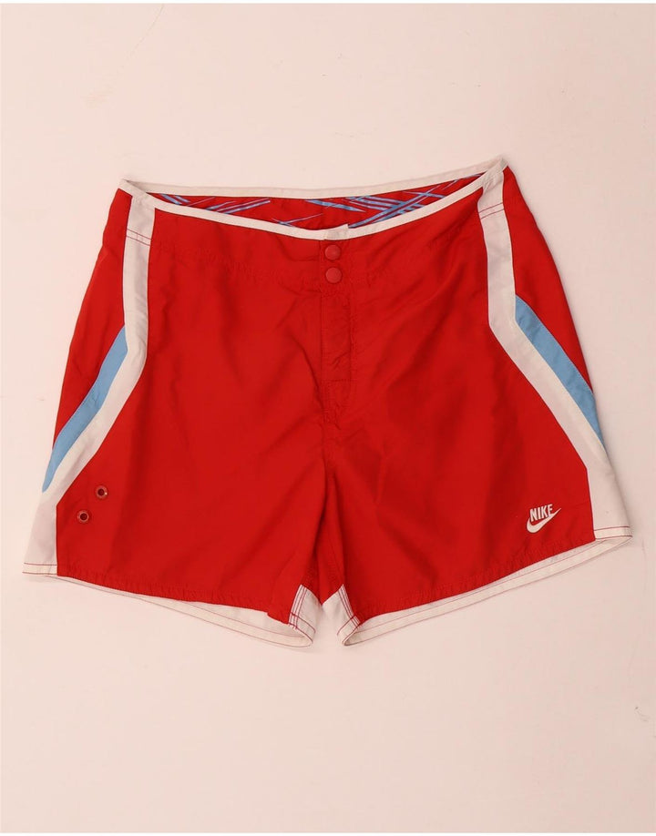 Bañador Nike Hombre Rojo Medio Color Block Poliéster