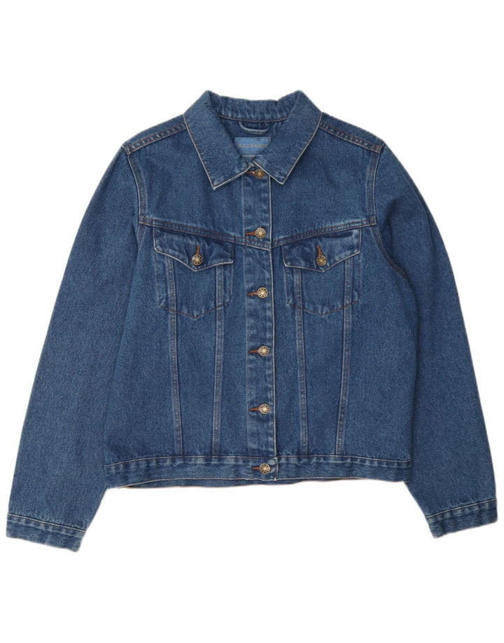 Red Baron Chaqueta vaquera para mujer UK 46 Algodón azul grande