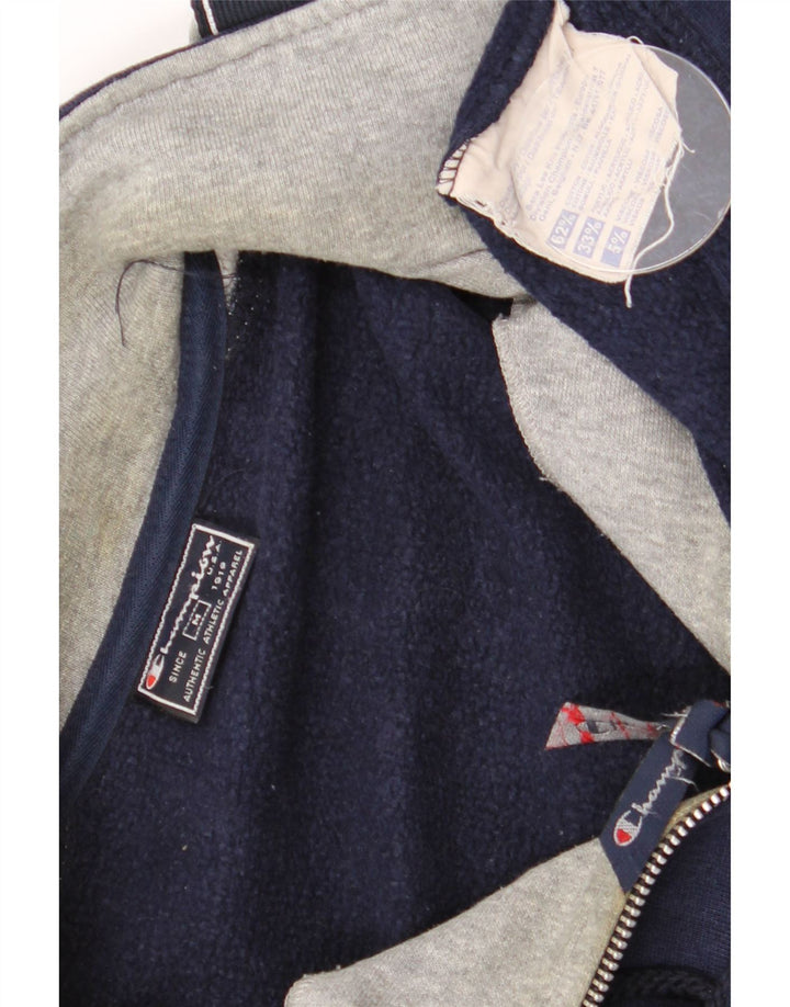 Champion Sudadera Con Estampado Gráfico Jumper Medium Azul Marino Colorblock