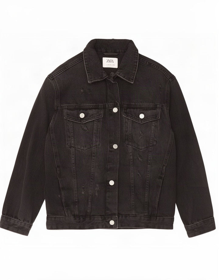 Zara Cazadora Vaquera Niña 13-14 Años Negro