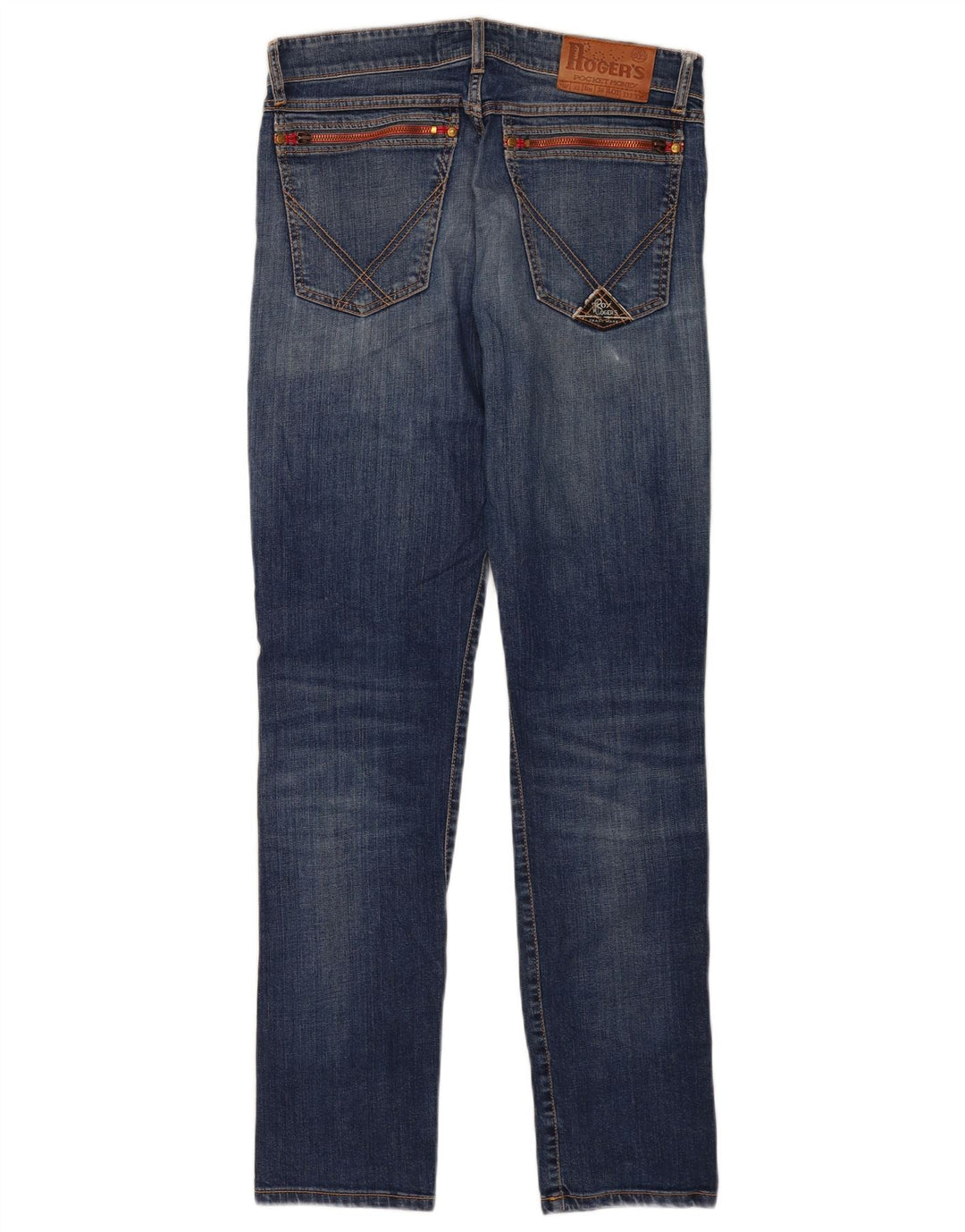 Roy Rogers Vaqueros ajustados para hombre W32 L32 Algodón azul