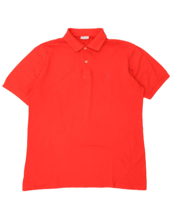 Sergio Tacchini Polo Hombre Grande Algodón Rojo