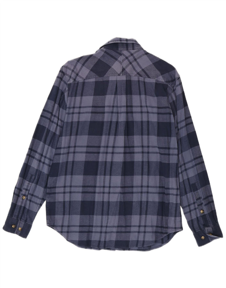 Columbia Camisa De Franela De Ajuste Regular Omni-Wick Para Hombre Cuadros Azul Marino Mediano