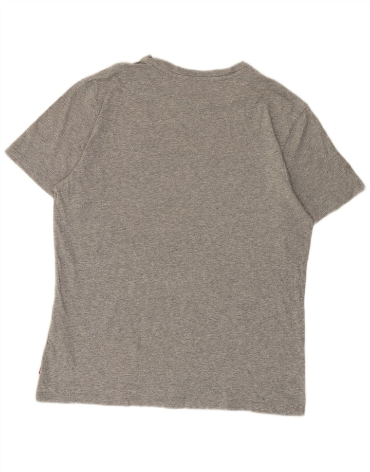 Levi's Camiseta gráfica para hombre Top grande de algodón moteado gris