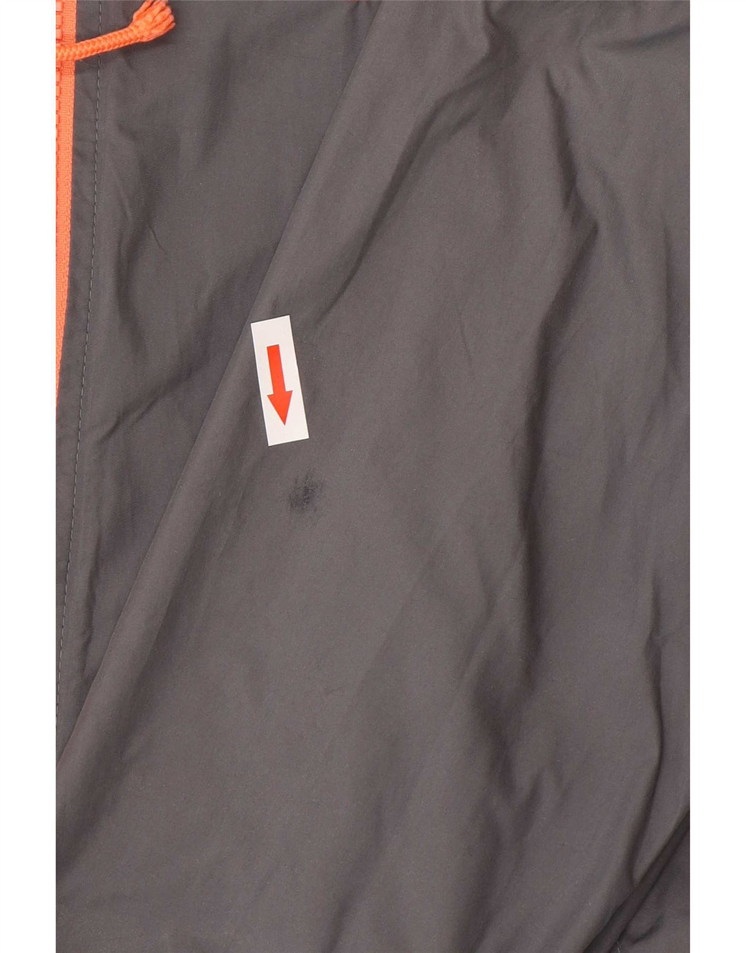 Nike Chaqueta impermeable con capucha para mujer UK 10 Small Gris Poliéster Deportes