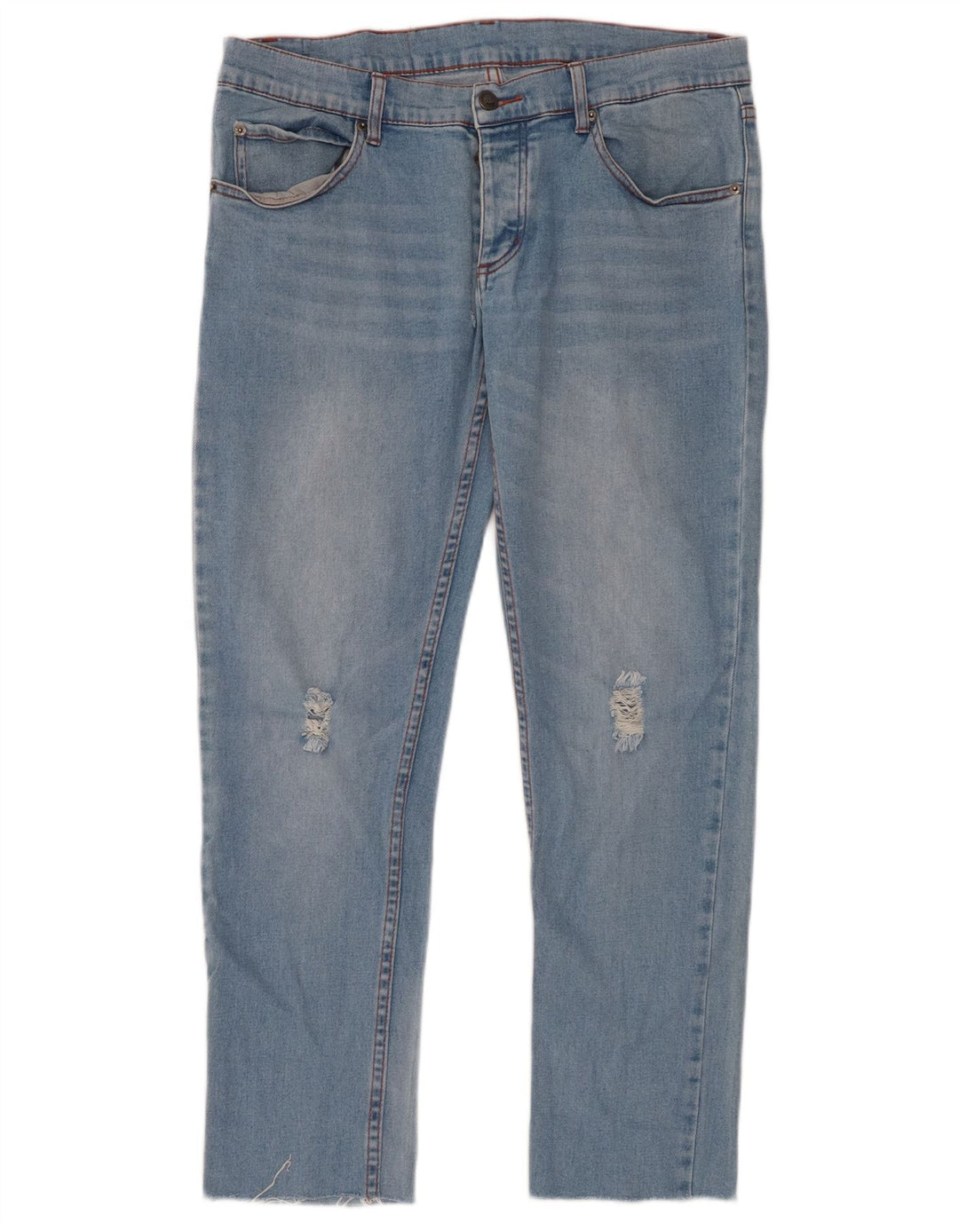 CHEAP MONDAY Vaqueros ajustados desgastados para hombre W32 L28 Algodón azul