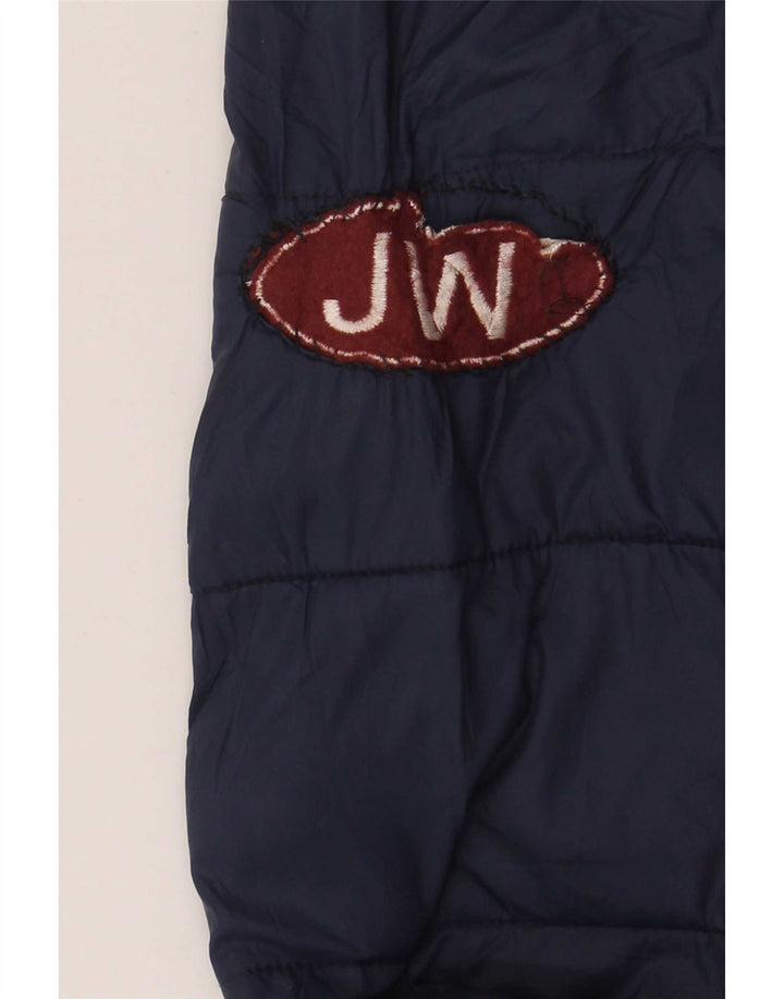Jack Wills Chaqueta acolchada para hombre UK 40 Large Nylon azul marino