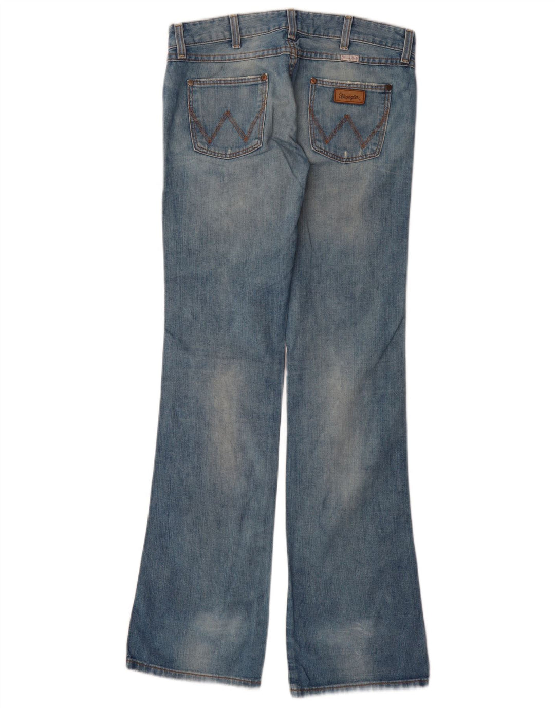 Vaqueros Wrangler Megan Desgastados Para Mujer W28 L34 Algodón Azul