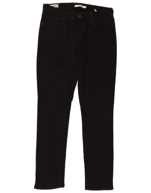 Levi's Mujer 712 Slim Jeans W31 L30 Algodón Negro
