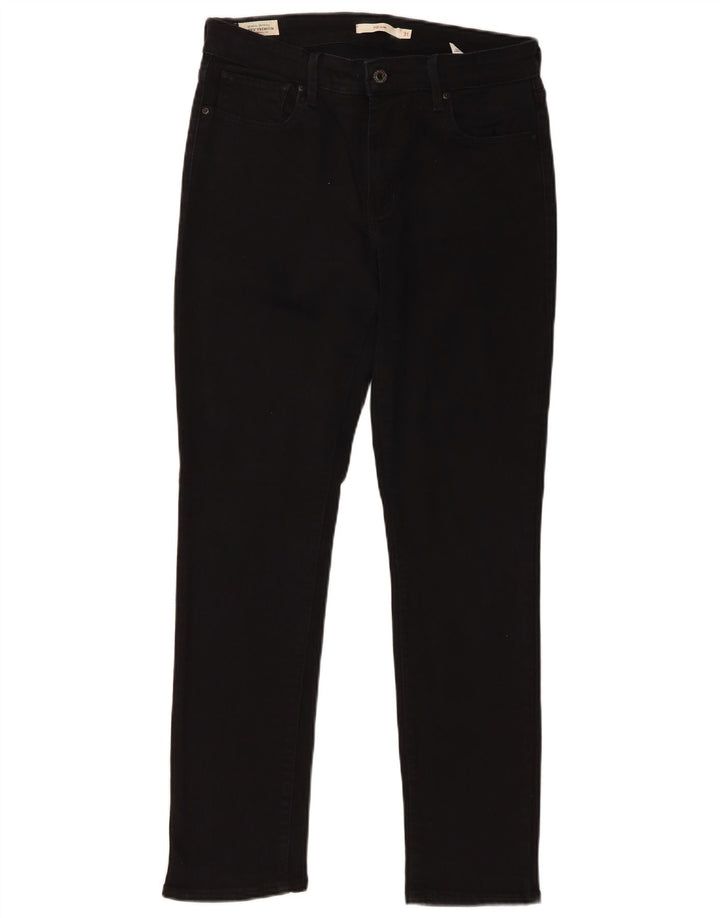 Levi's Mujer 712 Slim Jeans W31 L30 Algodón Negro