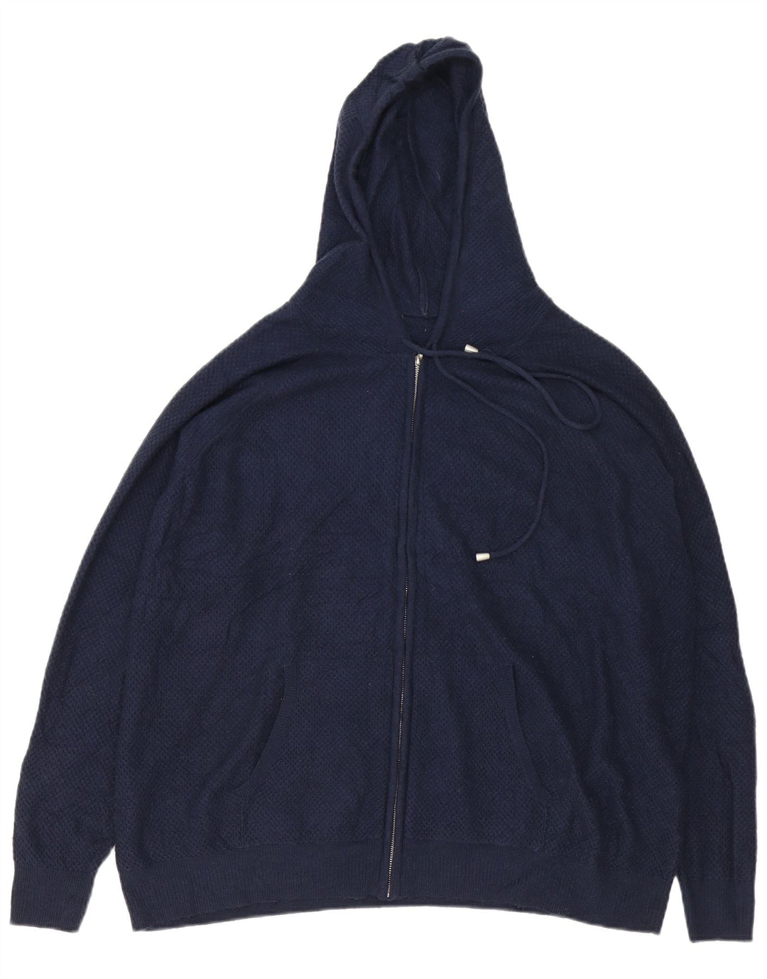 Marks & Spencer Jersey con cuello y cremallera para hombre XL Viscosa azul marino