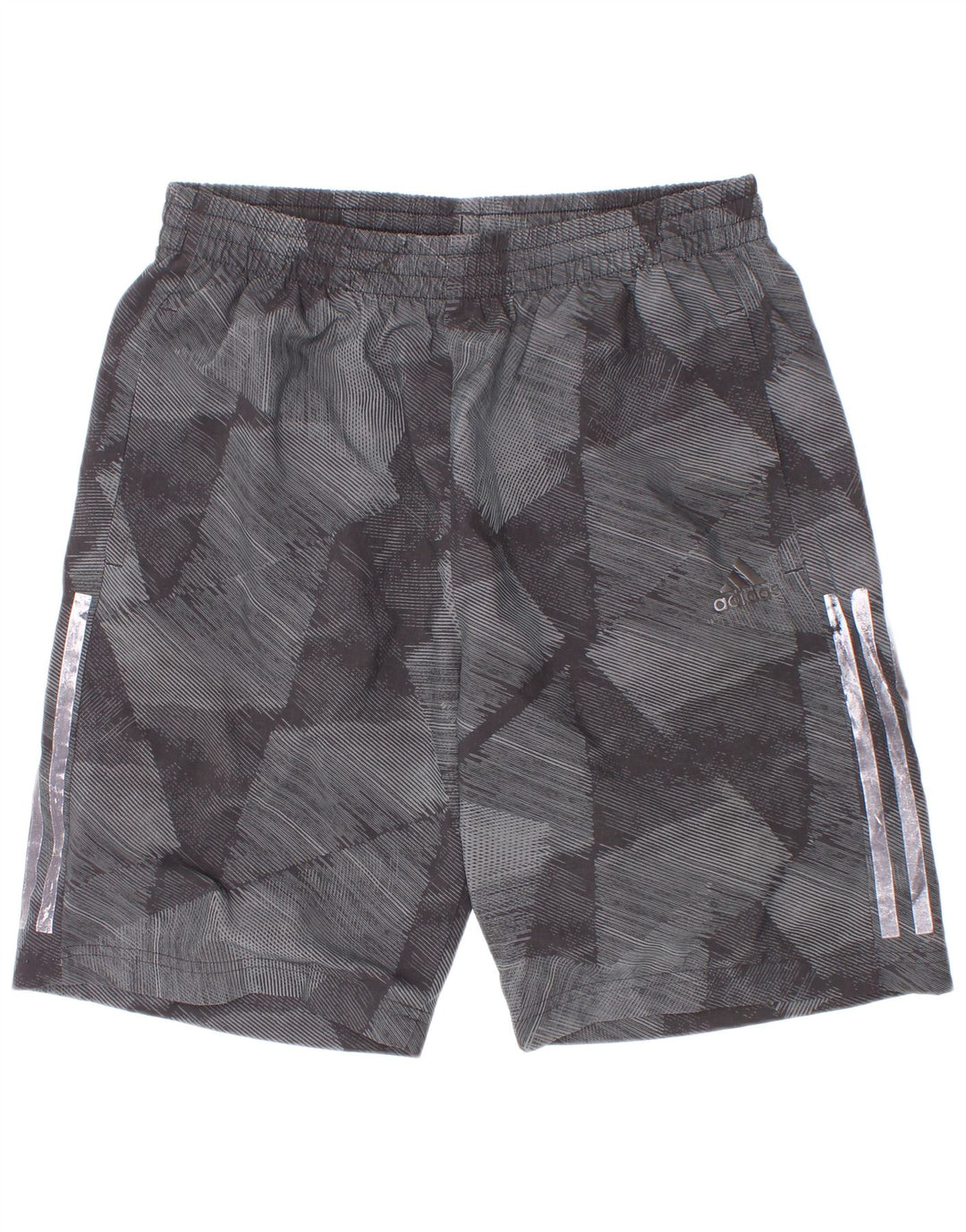 Adidas Pantalones cortos deportivos Climalite para niños 13-14 años Gris Geométrico Poliéster