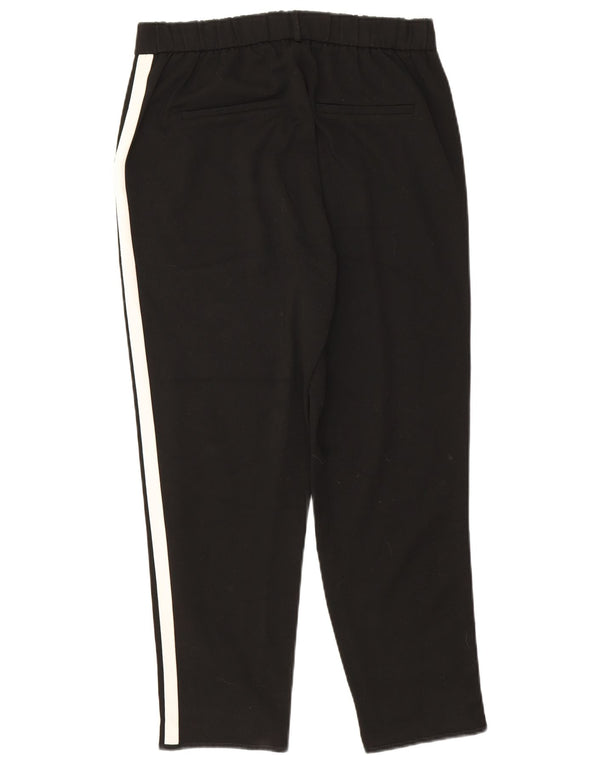 Zara Mujer Trafaluc Pantalón Corto Mediano W28 L25 Bloque De Color Negro