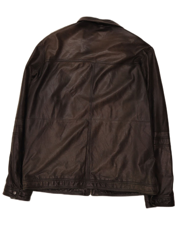 Conbipel Chaqueta de cuero para hombre IT 56 2XL Negro