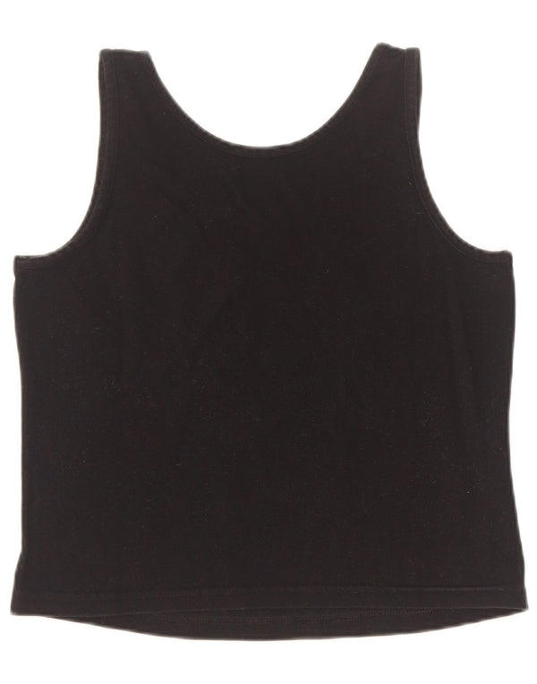Sergio Tacchini Top corto para mujer UK 10 Small Black
