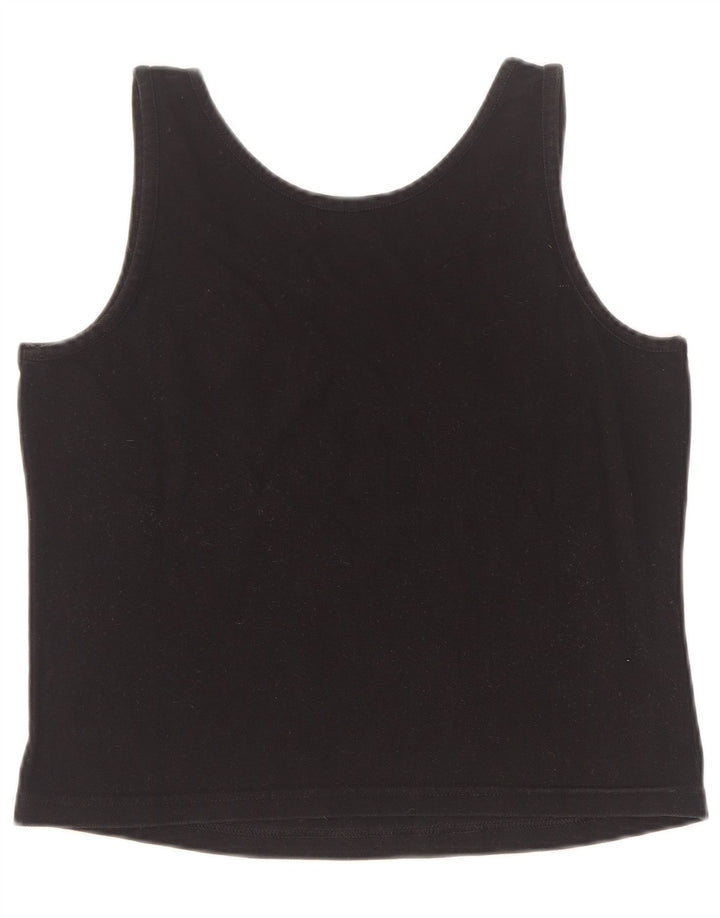 Sergio Tacchini Top corto para mujer UK 10 Small Black