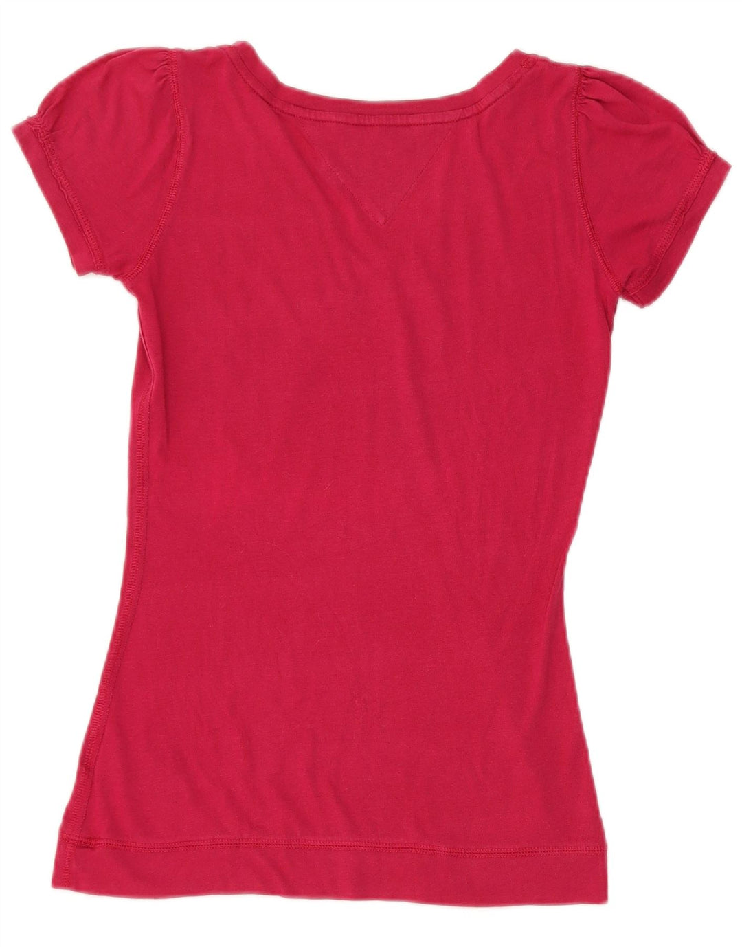 TOMMY HILFIGER Camiseta para mujer Top UK 8 Small Pink Cotton