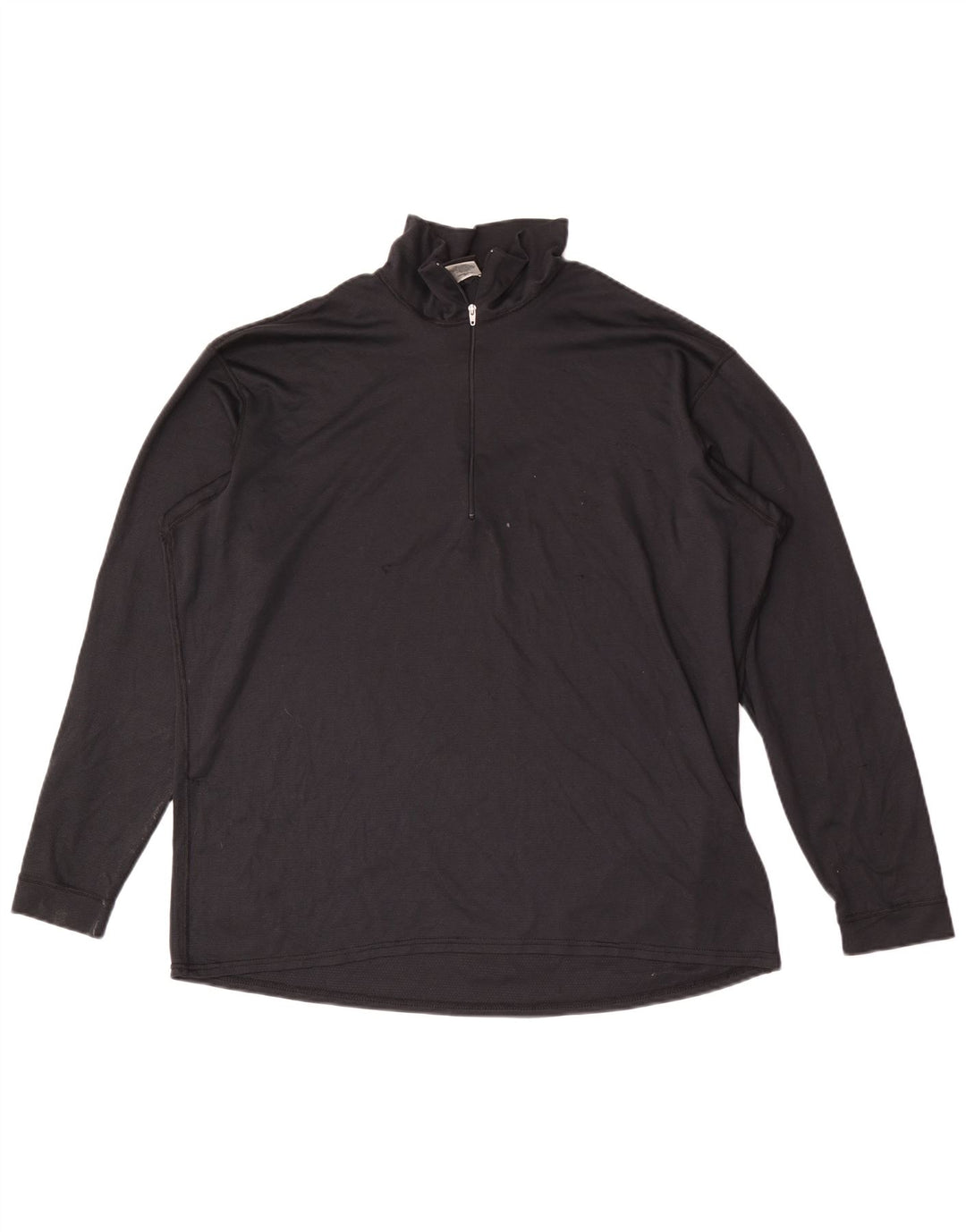 Patagonia Hombre Zip Neck Jersey Chándal Top XL Poliéster Negro