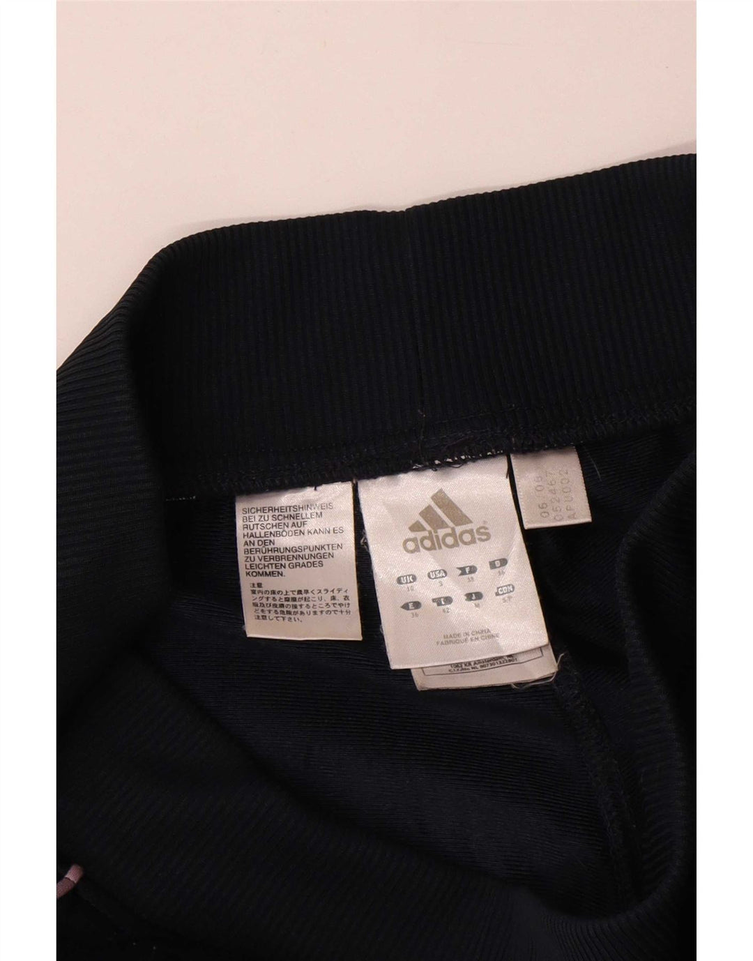 Adidas Pantalones de chándal para mujer UK 10 Small Black Poliéster