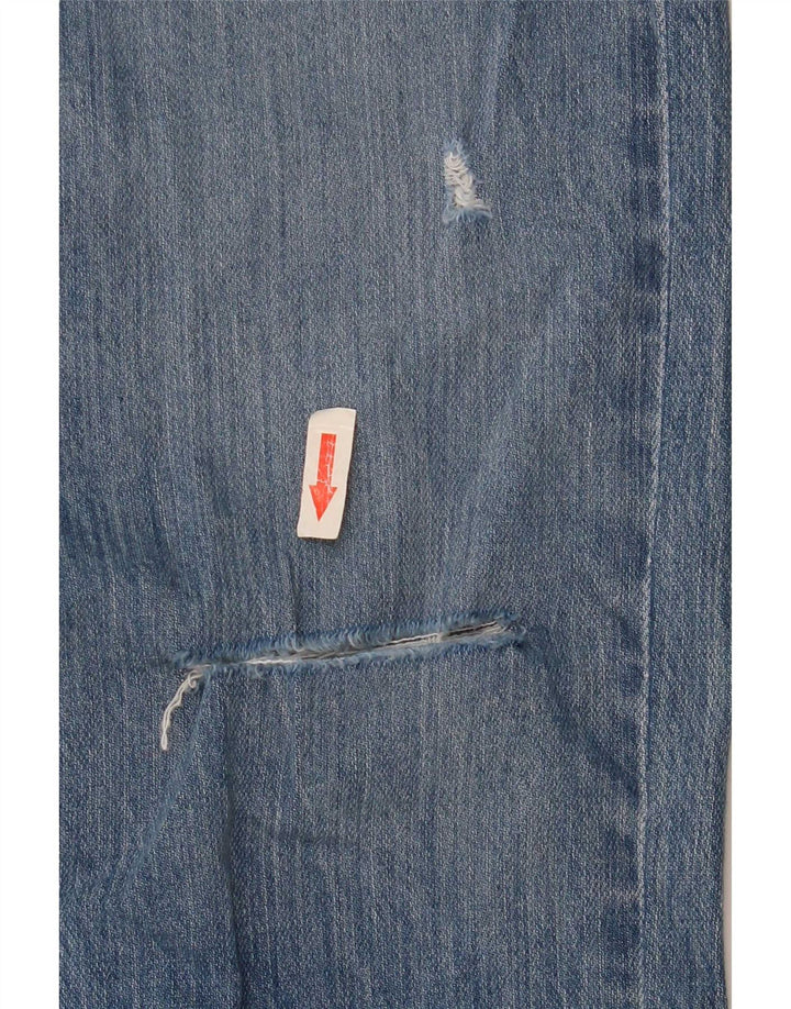 Lee Jeans Ajustados Desgastados para Mujer W27 L26 Algodón Azul