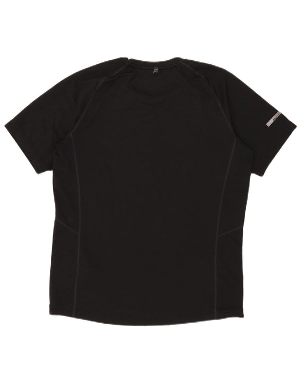 Camiseta Nike Dri Fit para hombre Top poliéster negro mediano