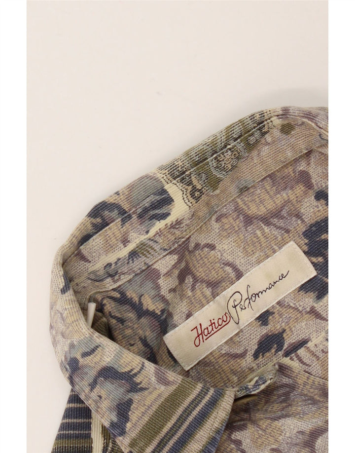 Hatico Camisa De Hombre Grande Patchwork Multicolor