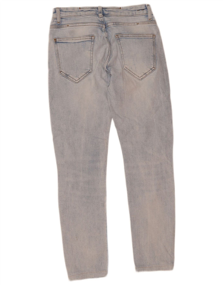 Zara Jeans ajustados desgastados para hombre EU 38 Small W30 L28 Azul