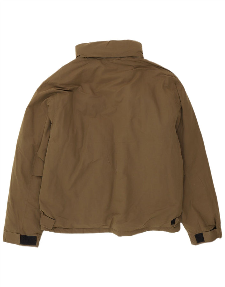 Eddie Bauer Chaqueta acolchada para hombre UK 42 XL Caqui Nylon