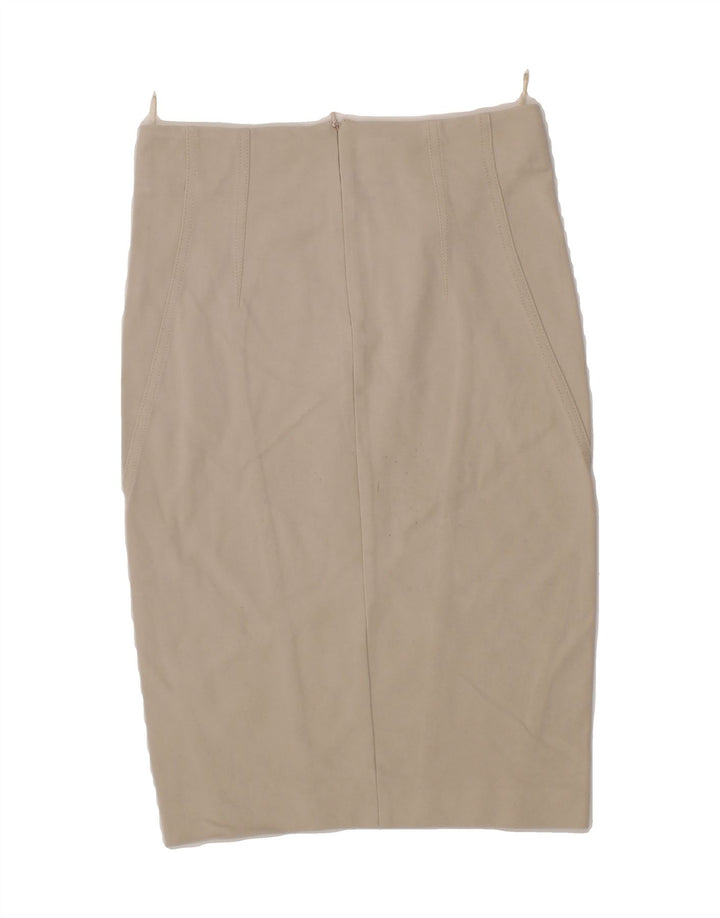 PINKO Womens Pencil Skirt UK 12 Medium W30  Grey Viscose Vintage Pinko and Second-Hand Pinko from Messina Hembry 