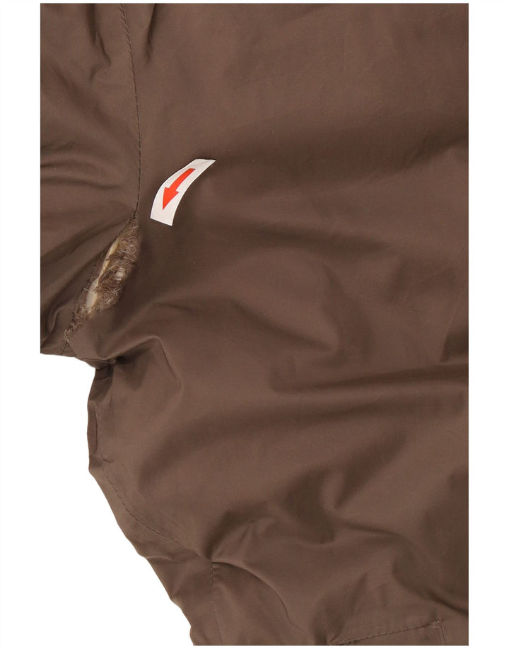K-Way Abrigo acolchado reversible con capucha de gran tamaño para mujer UK 8 Small Negro