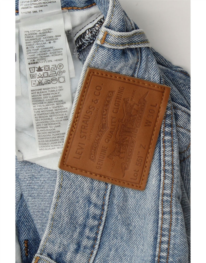 Levi's Hombre 551 Vaqueros Rectos W30 L27 Algodón Azul