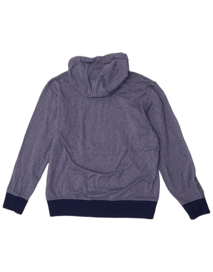Adidas - Sudadera con capucha para mujer (talla 40), poliéster moteado en azul medio