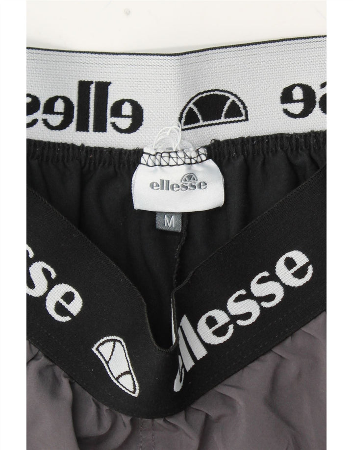 ELLESSE Mens Graphic Sport Shorts Gris Medio Colorblock