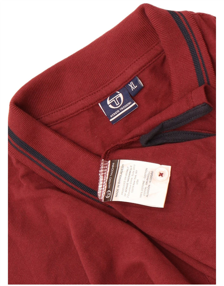 Sergio Tacchini Polo Hombre XL Granate Algodón