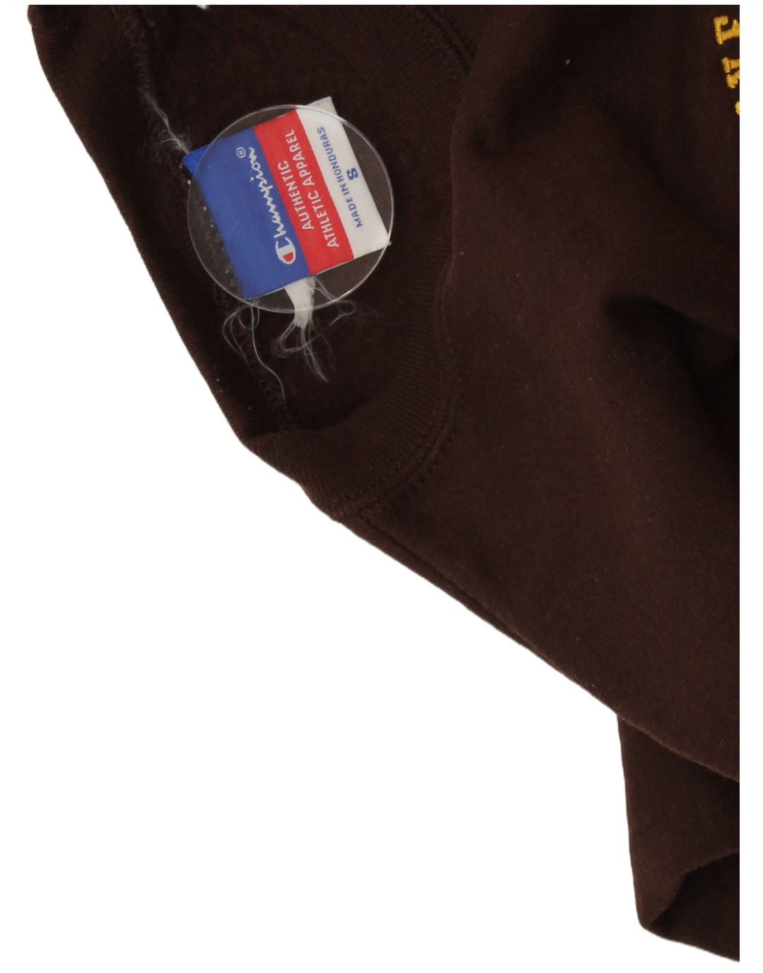 CHAMPION Hombres Universidad de Wyoming Alumni Sudadera Jumper Pequeño Marrón