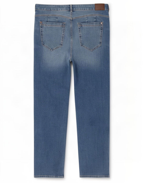 Marks & Spencer Jeans rectos para mujer UK 40 Large W34 L27 Algodón azul