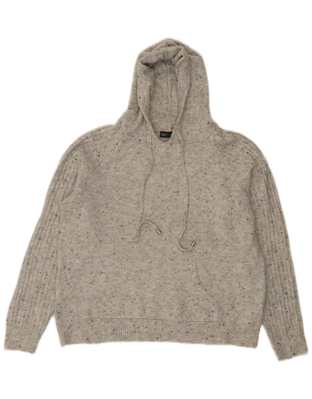 Marks & Spencer Suéter con capucha para mujer UK 44 Gris medio moteado