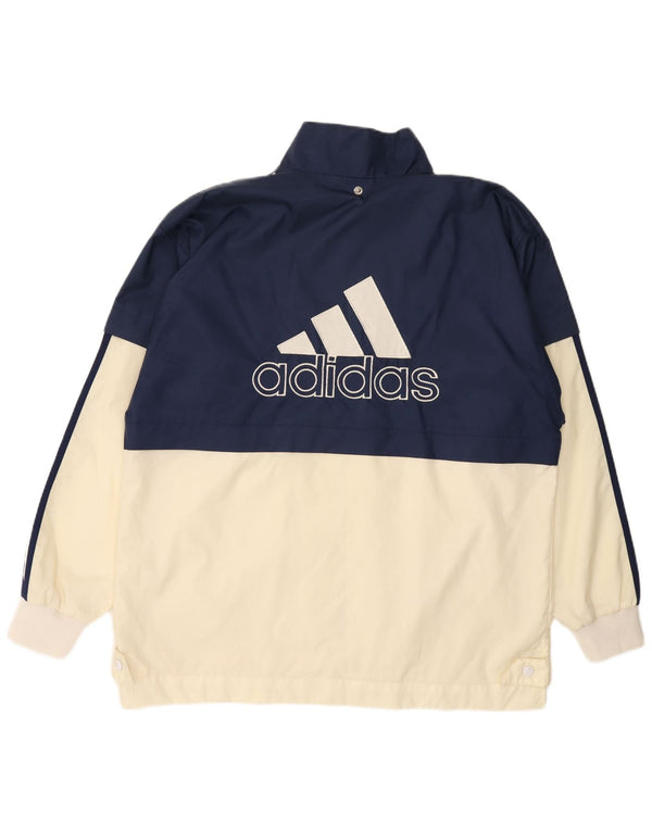 Chaqueta cortavientos ADIDAS para hombre UK 40/42 Medium Azul marino Colorblock
