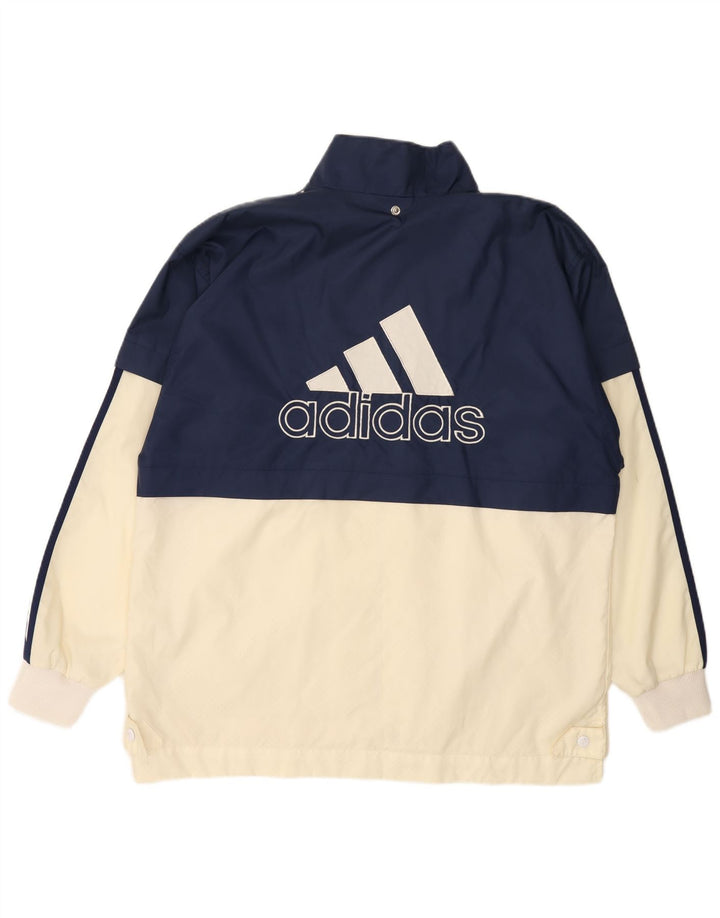 Chaqueta cortavientos ADIDAS para hombre UK 40/42 Medium Azul marino Colorblock